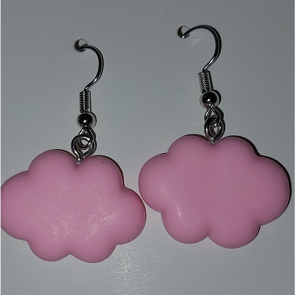 Pink Cloud Fashion Earrings - Picture 4 of 5